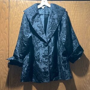NWT Dorman Black on Black Flocked jacket. Size L.